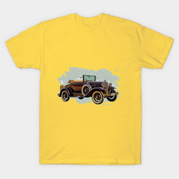 Antique Auto 01 T-Shirt by cscreativemind